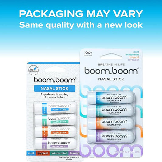 Nasal Stick Vapor Flow Technology | Better Breathing + Natural Focus | Cool Refreshing Sensation | Premium Essential Oils + Menthol Inhaler
